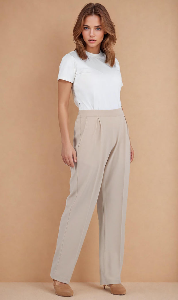 Nyah Pleated Knitted Trouser