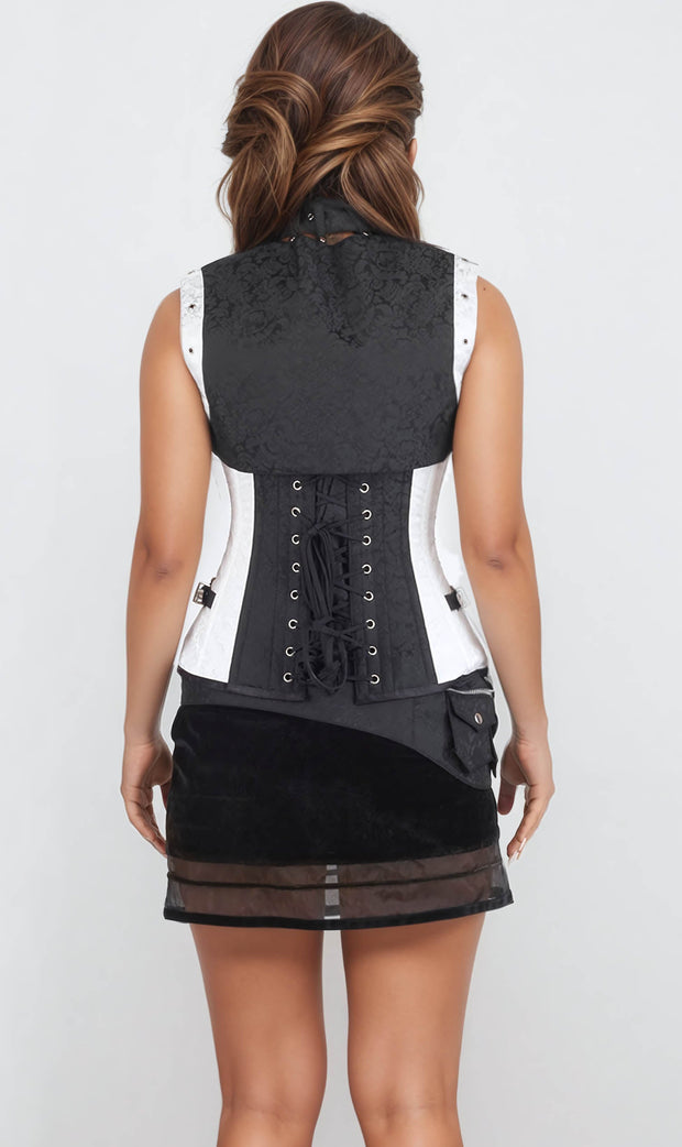 Gary Steampunk Overbust Corset with Shrug