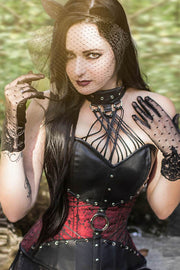 Steampunk Corset, Maroon Corset