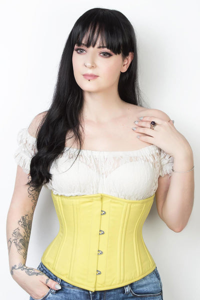 Kendall Underbust Black Mesh with Lace Standard Corset