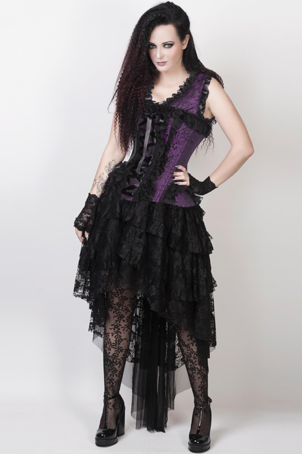 Black and purple outlet victorian dress