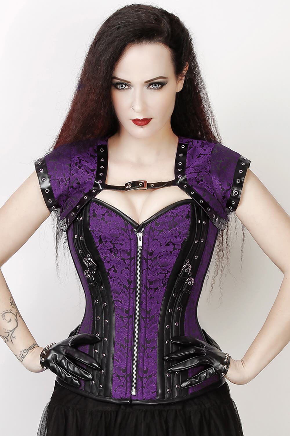 Beautiful designs of new Custom Made Purple Overbust Corset right here